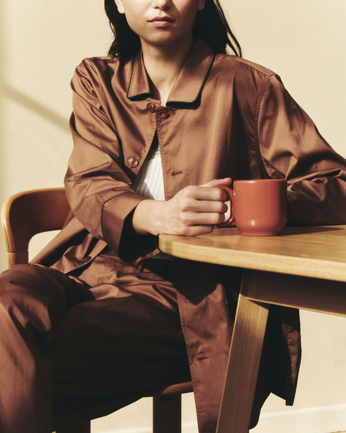 Outline Pyjama Trousers-M/L-Milk Ch