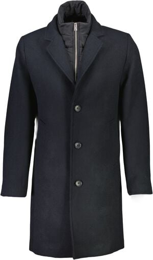Detachable collar lapel coat