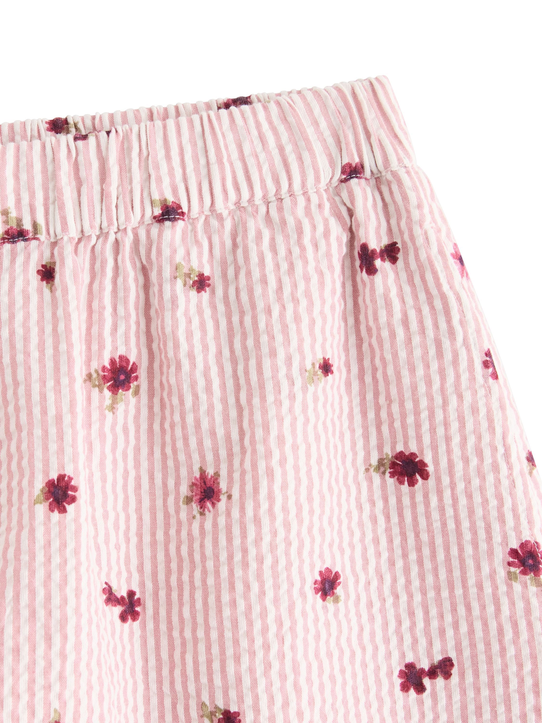 Soft pyjama shorts in seersucker wi