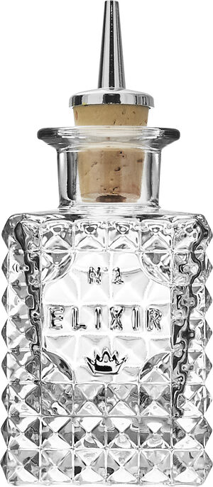 Flaska med stål-serveringspropp kvadrat Elixir No. 1 10 cl
