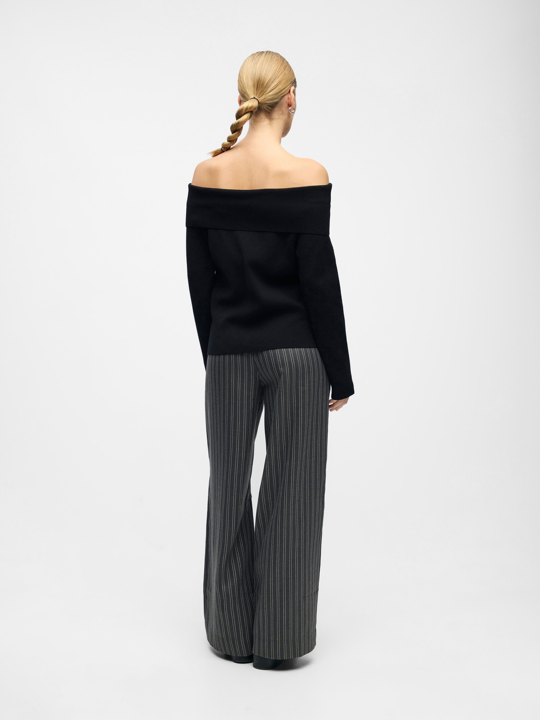 OBJREYNARD L/S RE OFF SHOULDER KNIT