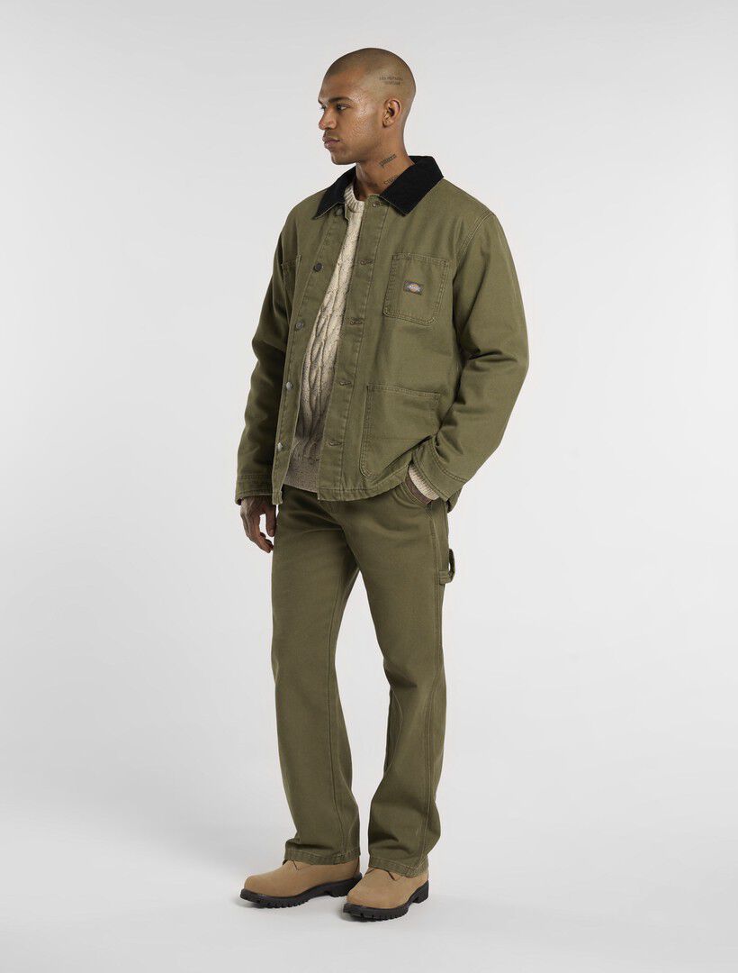 CHORE JACKET LINED CANVAS MILITARY