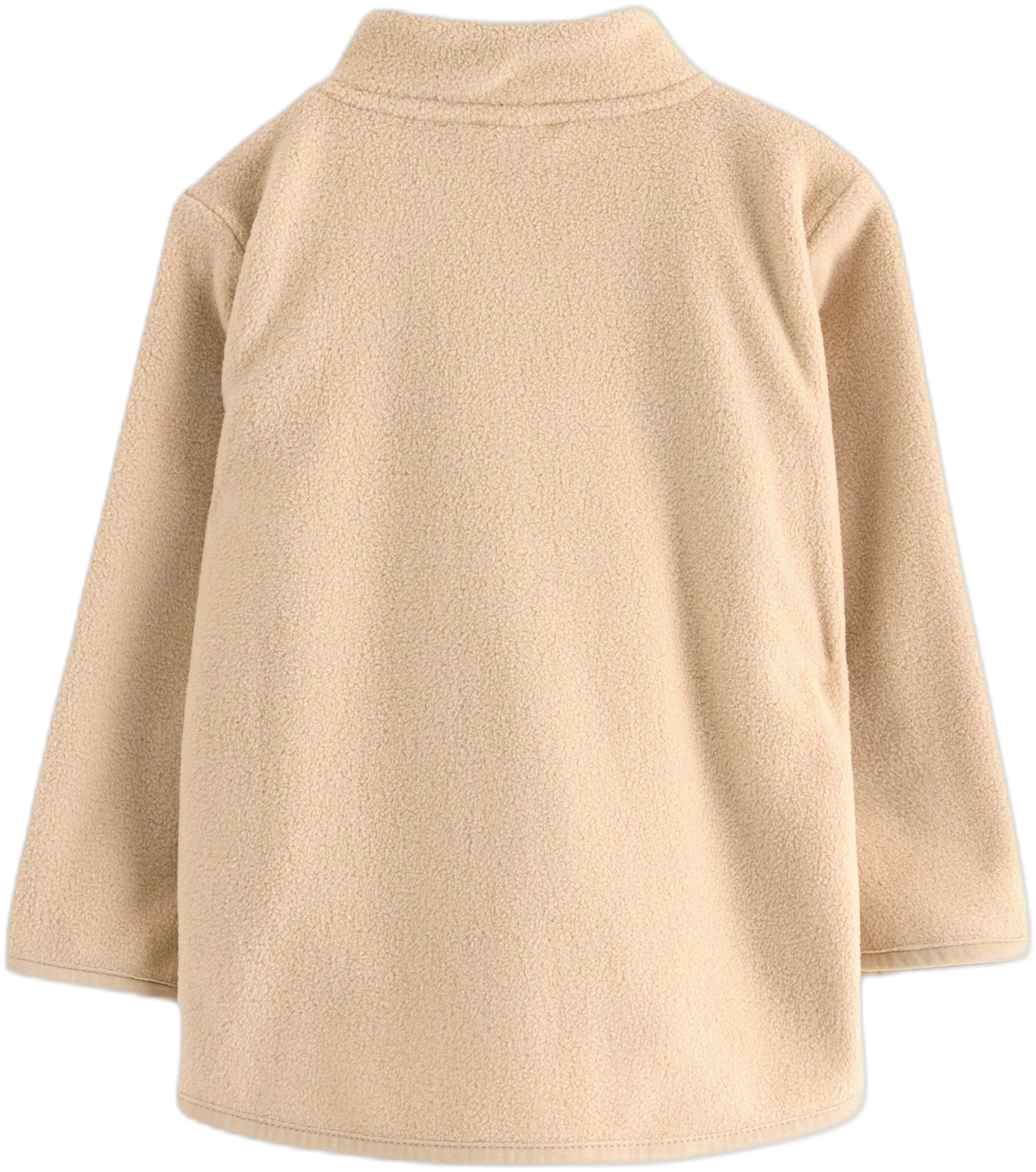 Jacket in microfleece with a high c