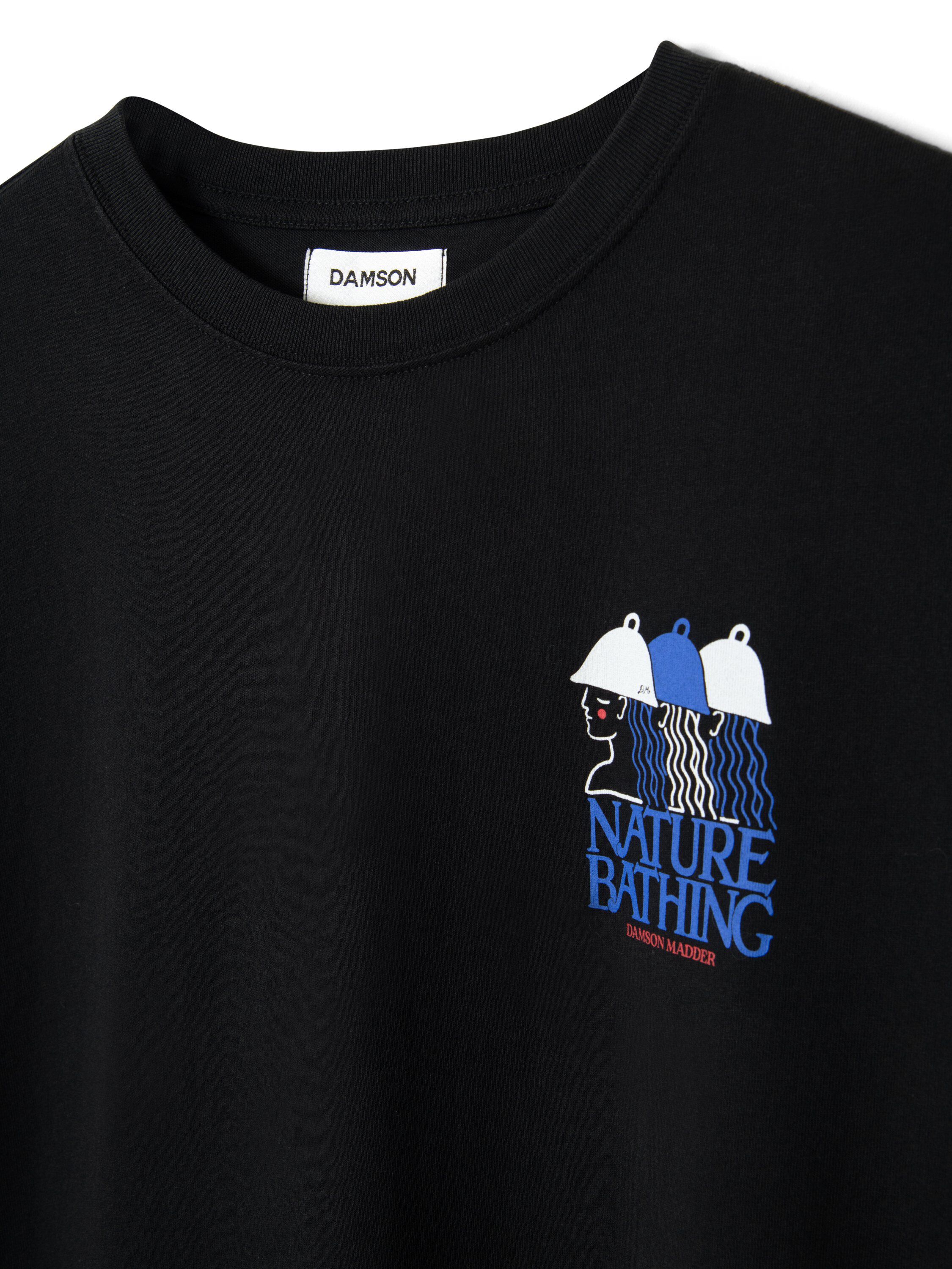 NATURE BATHING SS GRAPHIC TEE - BLACK
