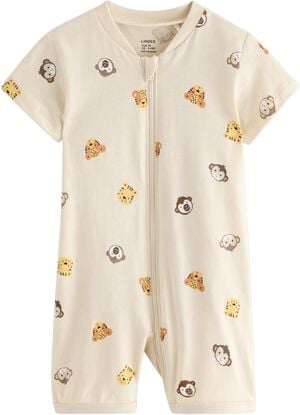 Pyjamas romper i myk bomull, med ko