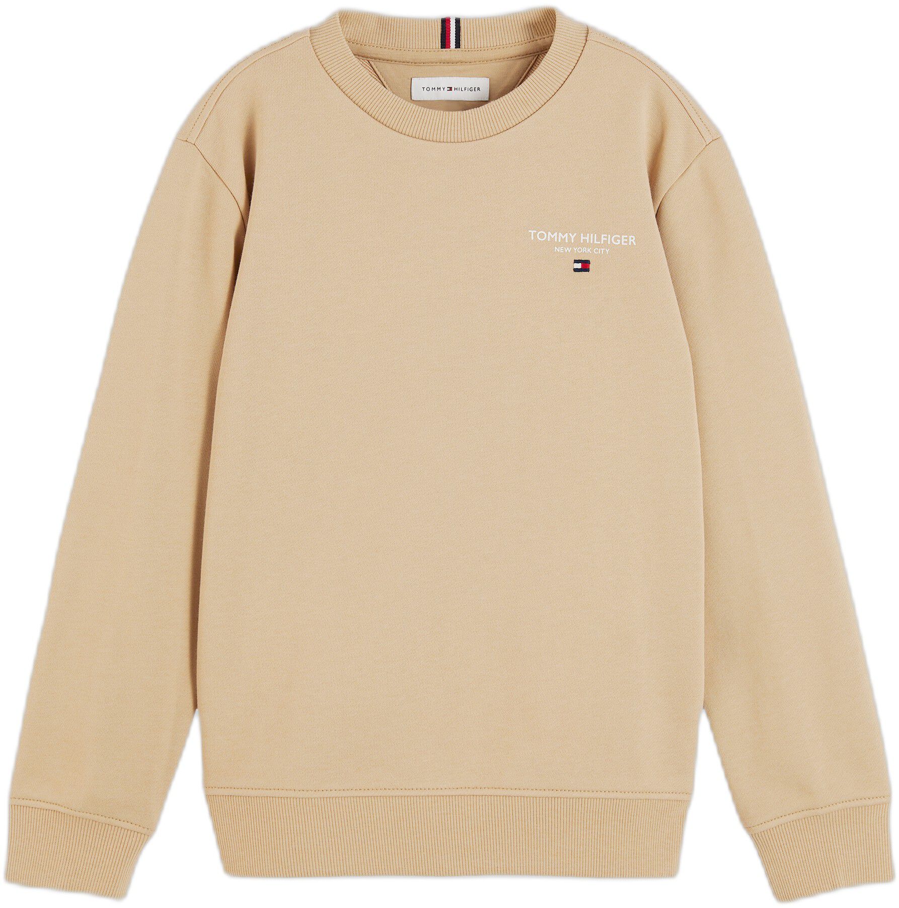 Logo Flag Embroidery Crew Neck Jumper