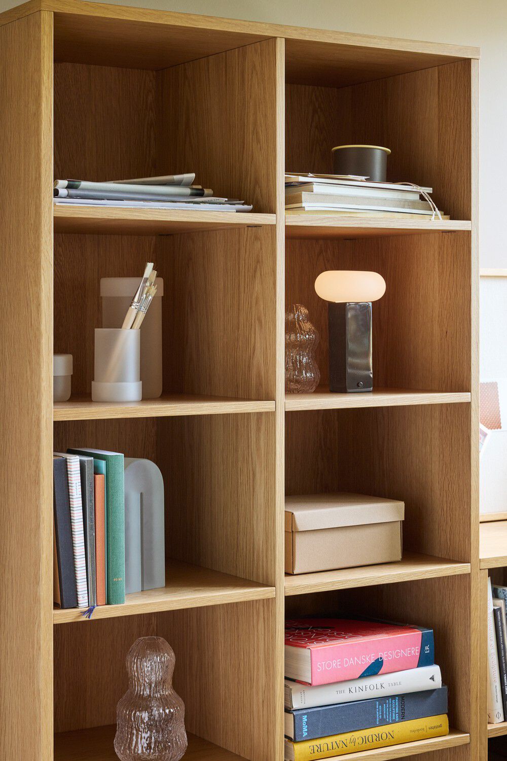 Low Portable Lamp Brown