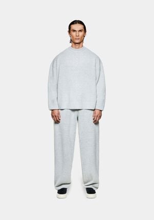 MOHAIR BLEND KNIT CREWNECK