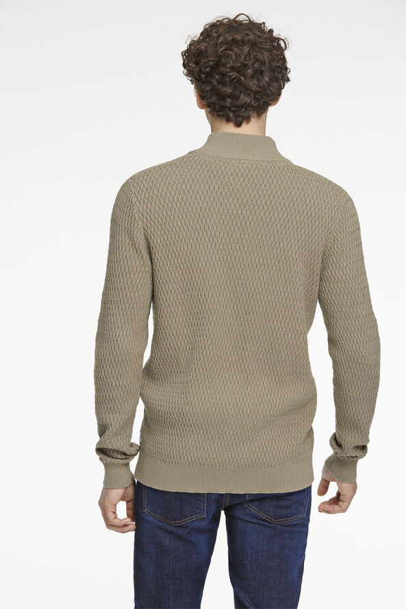 Zip through structure cardigan