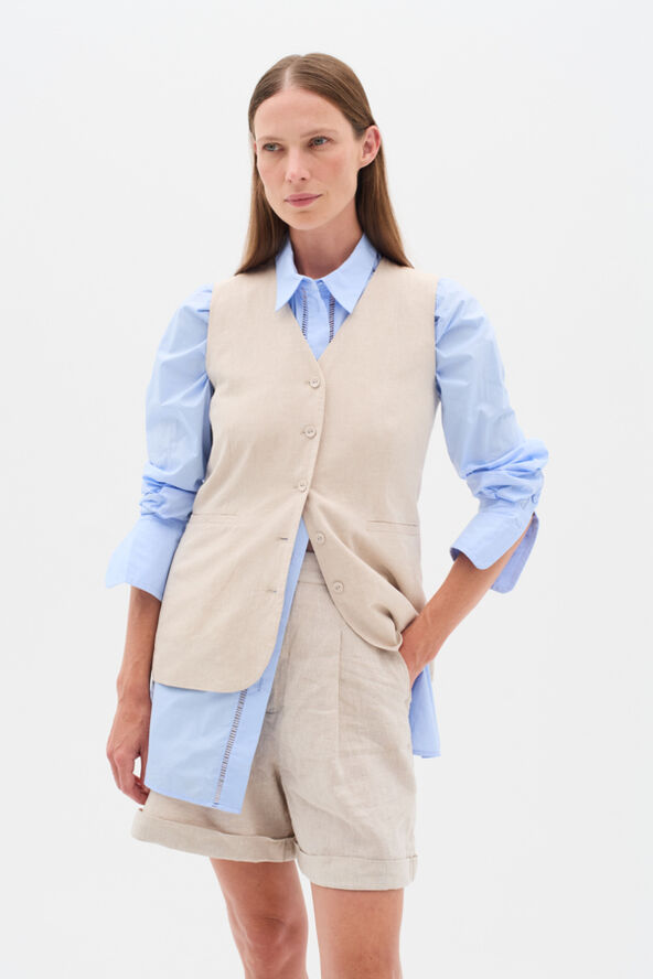 FaridaIW Linen Waistcoat
