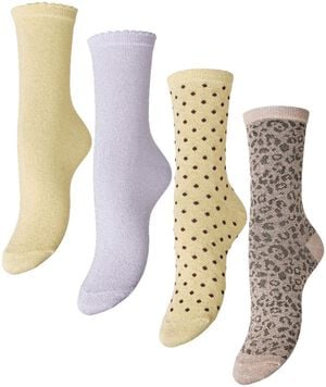PCSEBBY GLITTER LONG 4-PACK MIX NOO