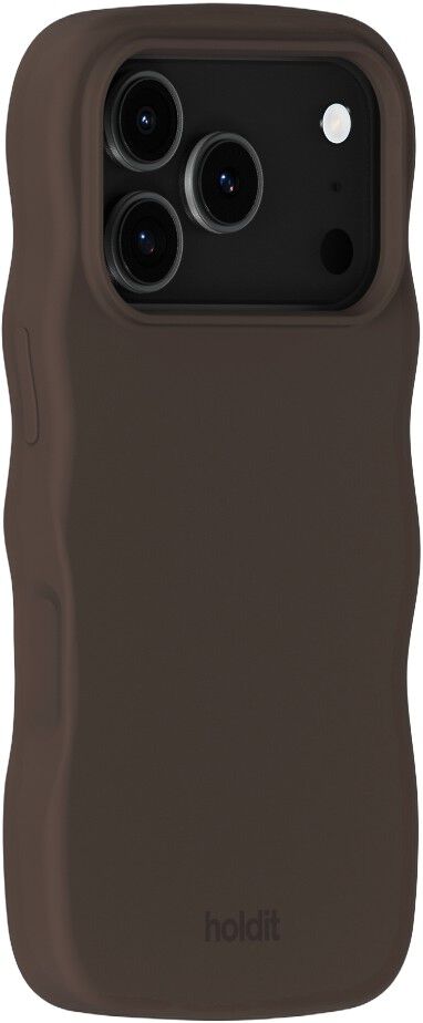 Wavy Silicone MagSafe Cpt. IPH18Pro/17Pro Chocolate