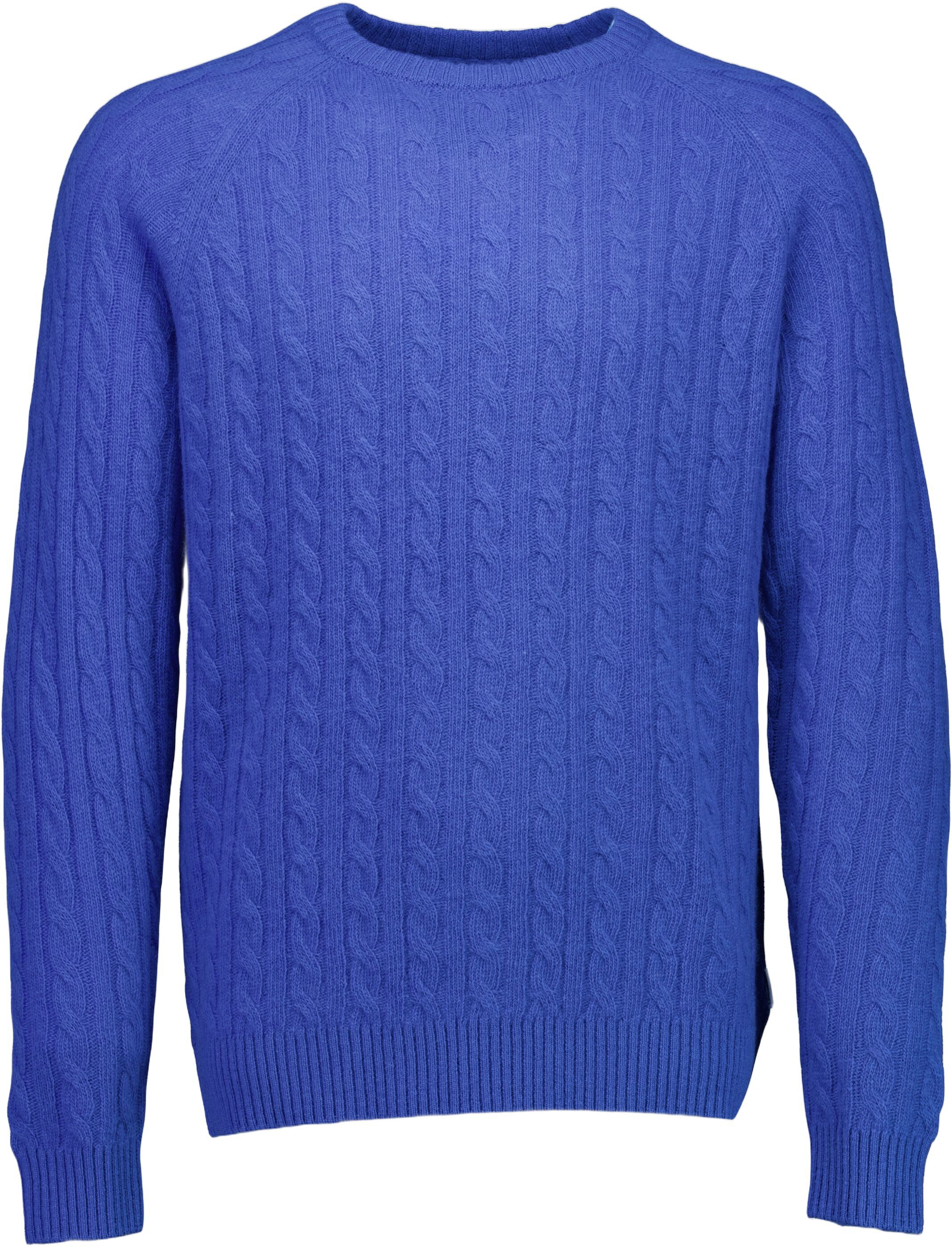 Lambswool raglan cable o-neck