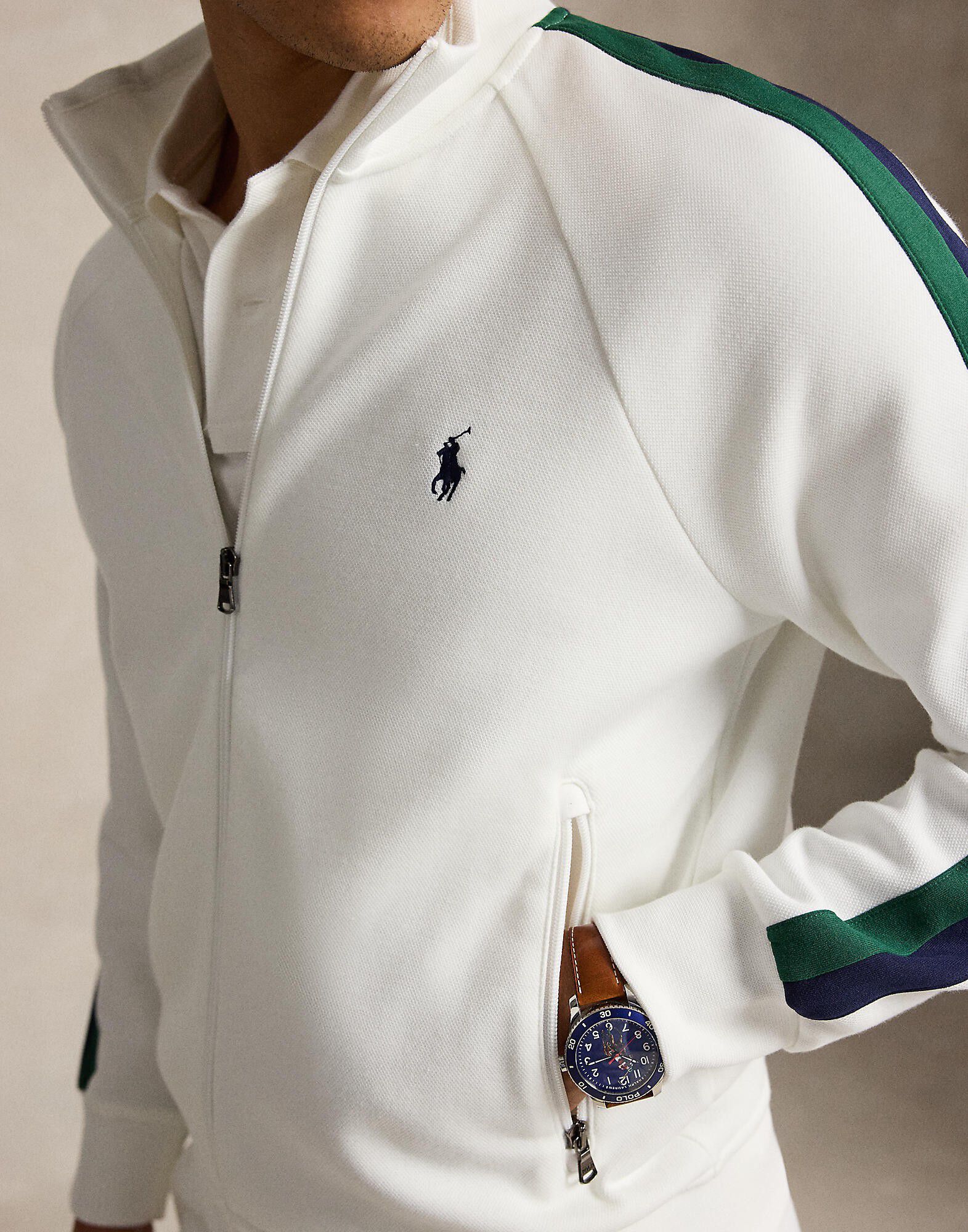 LT WT MESH FACE DKT-KNT-SWEATSHIRT