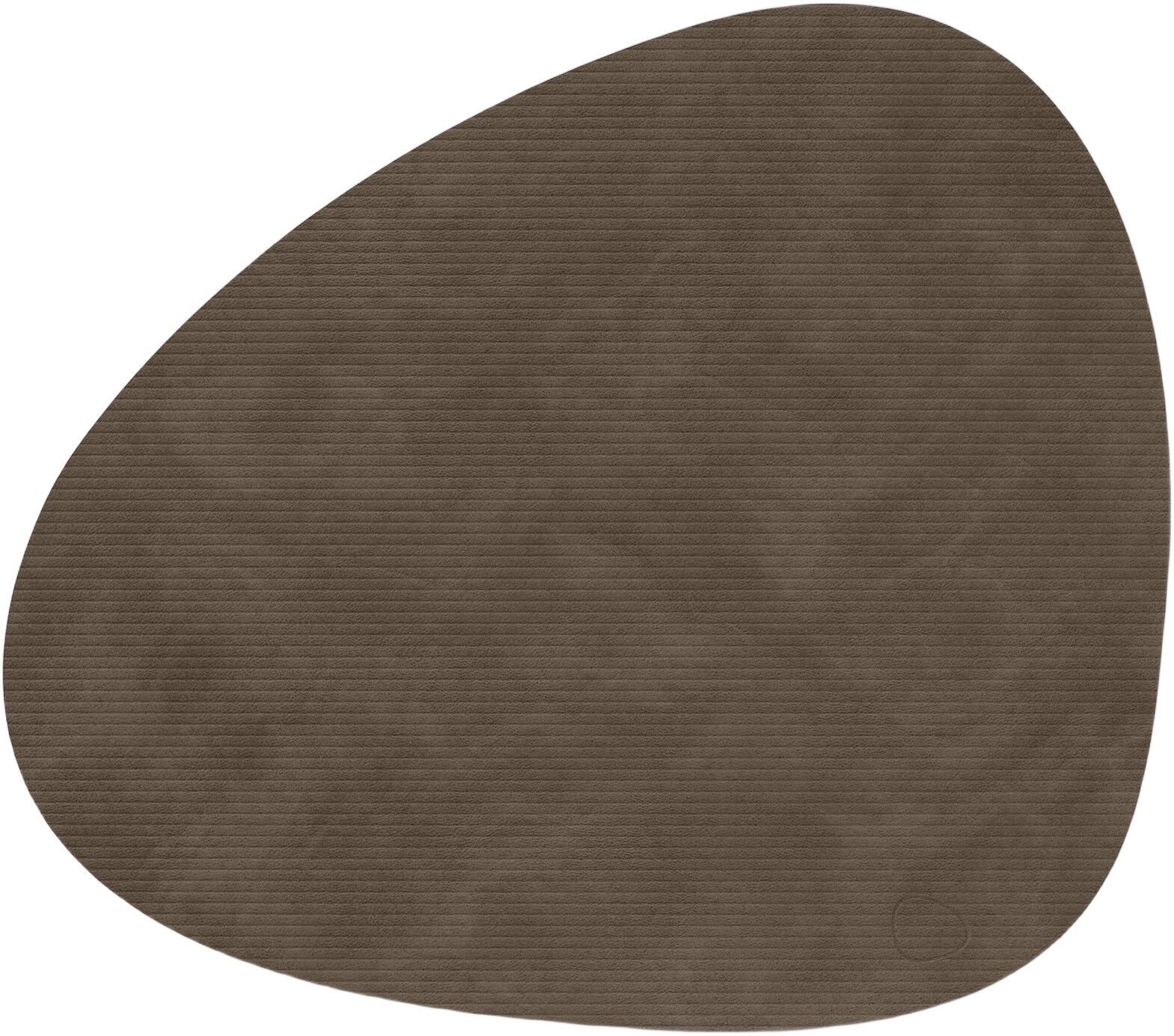 Table Mat Curve L Corduroy Caviar