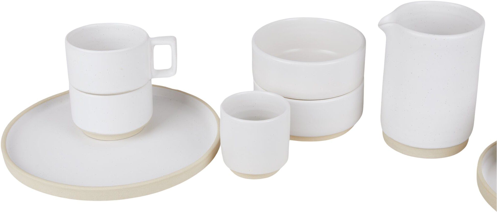 Otto Ceramic Plate Set of Two | White | Large