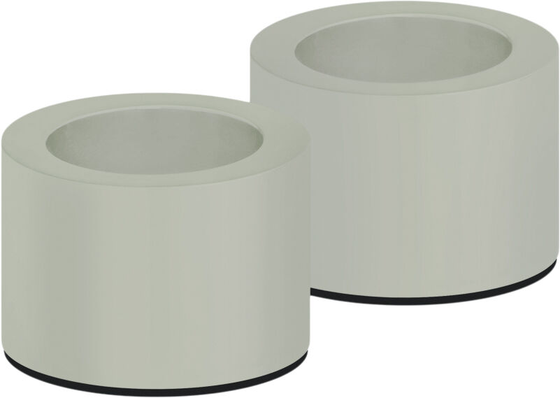 Light Candleholder taper, Dusty Green, 2-pack, 3,25x2,32 cm