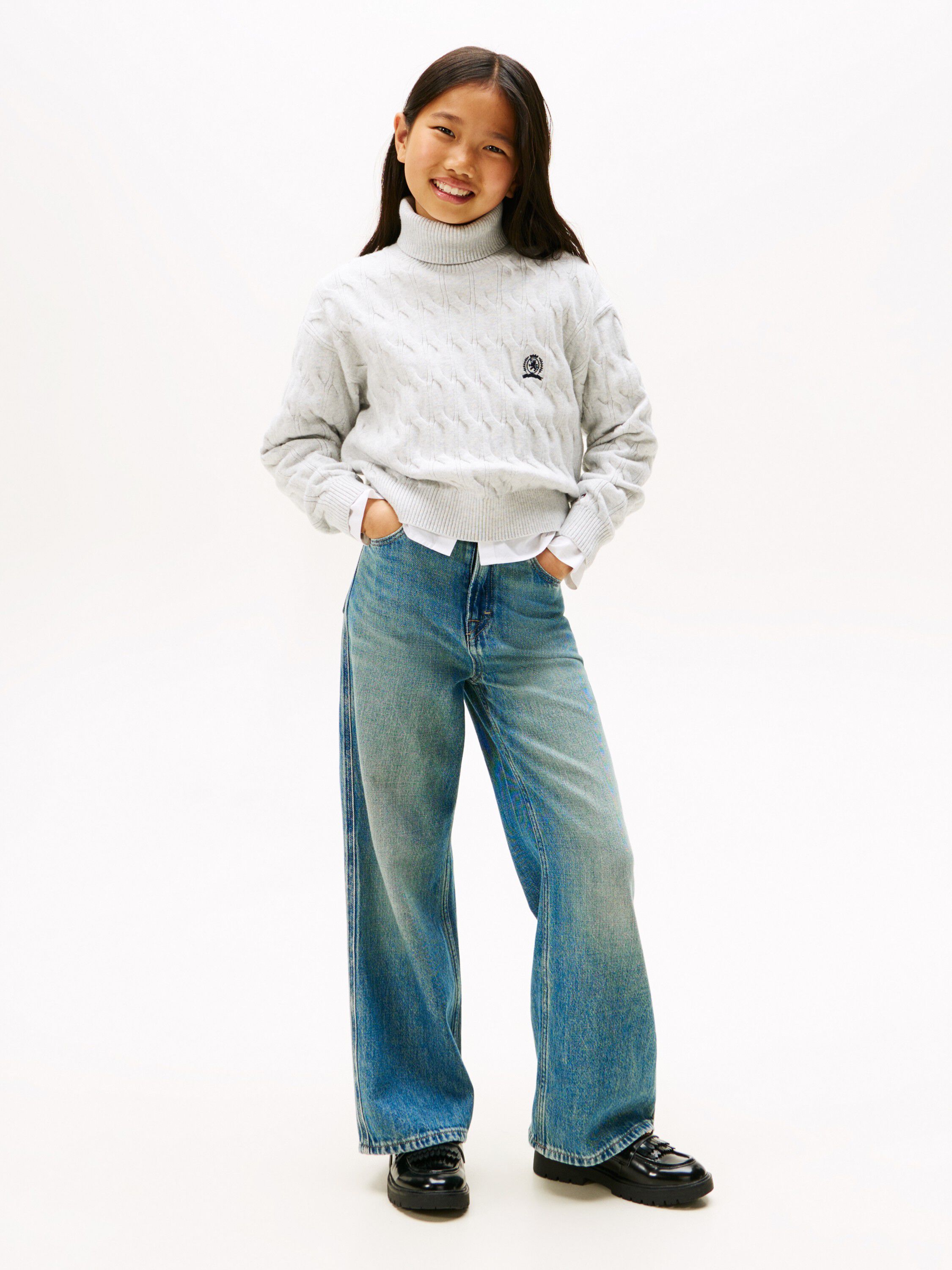 CREST CABLE TURTLE NECK