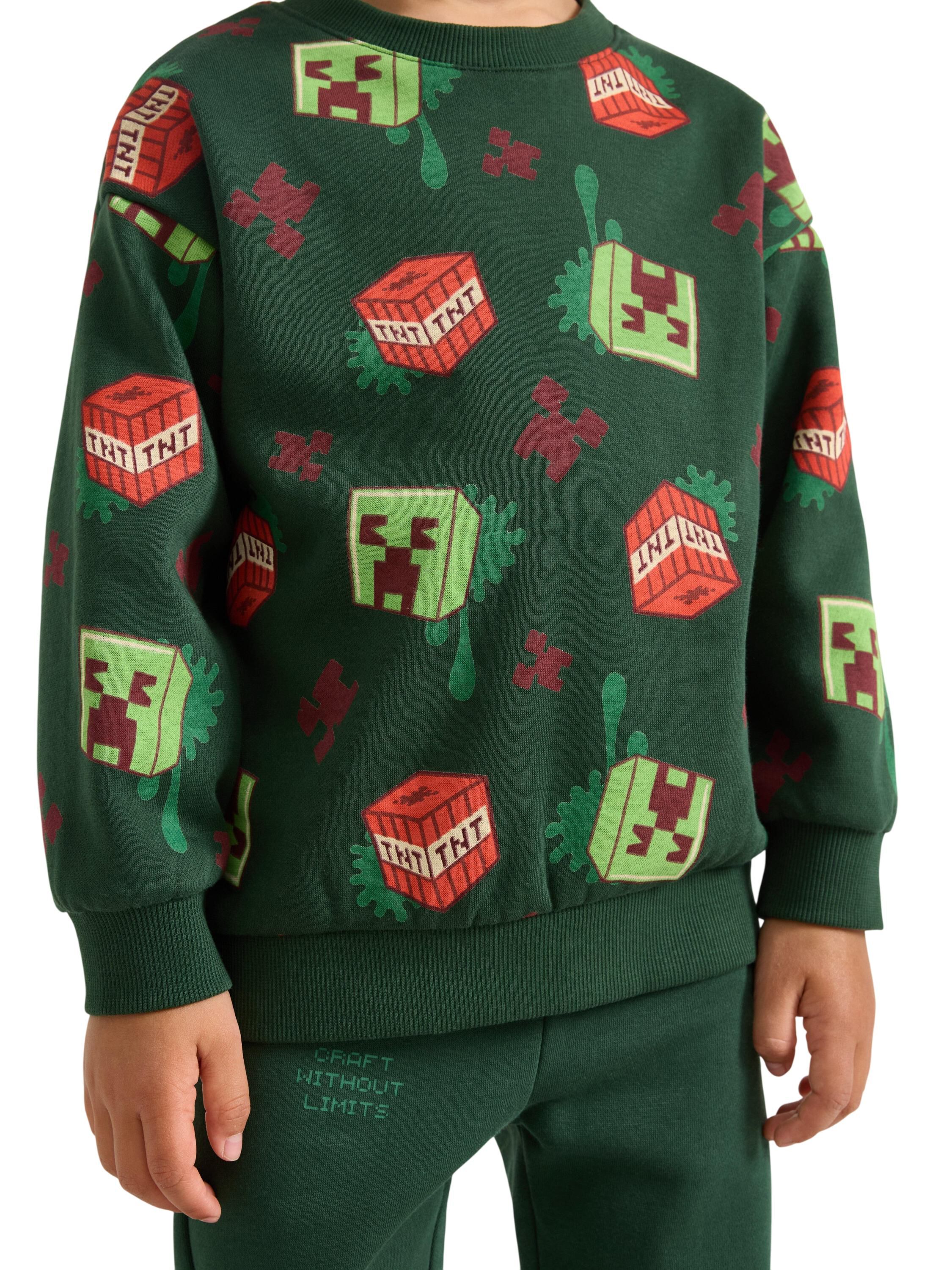 Minecraft sweatshirt med borstad in