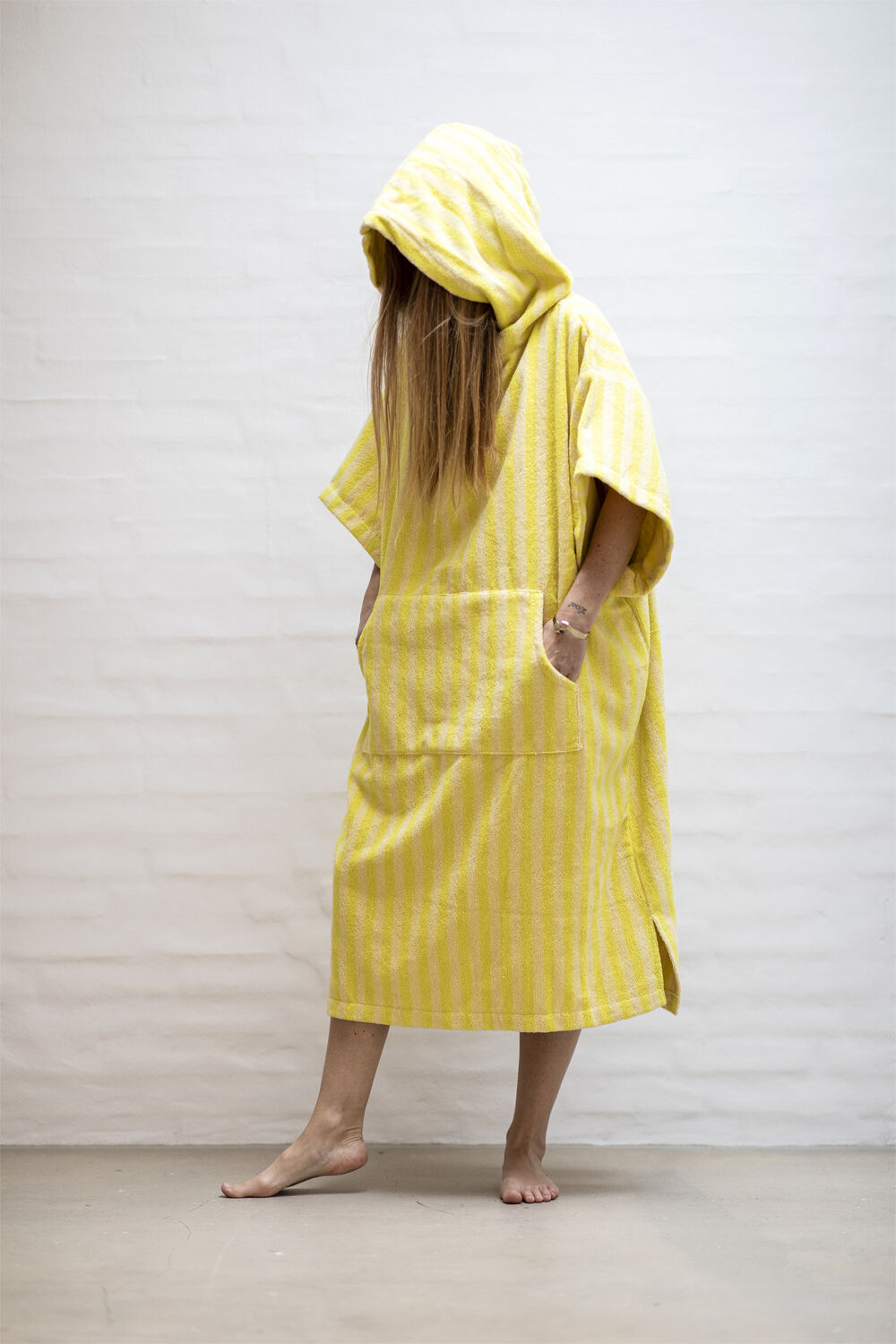 Naram Poncho - pristine & neon yellow