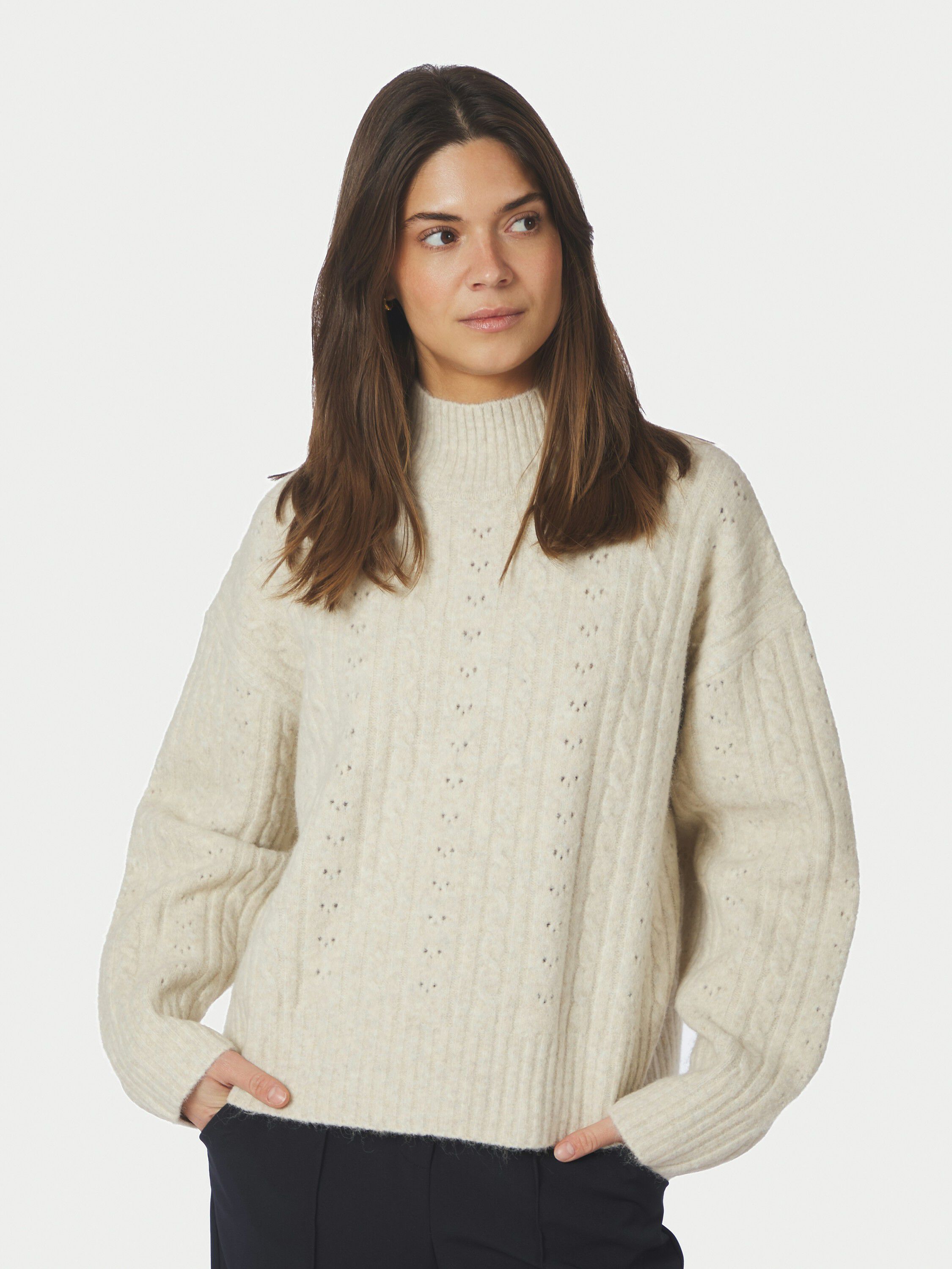 Anda Cable Knit Blouse