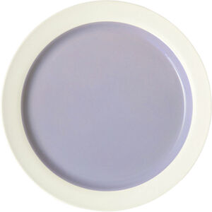 CLAYWARE, PLATE, LARGE, 2 PCS, IVORY/LIGHT PURPLE, 25015IP