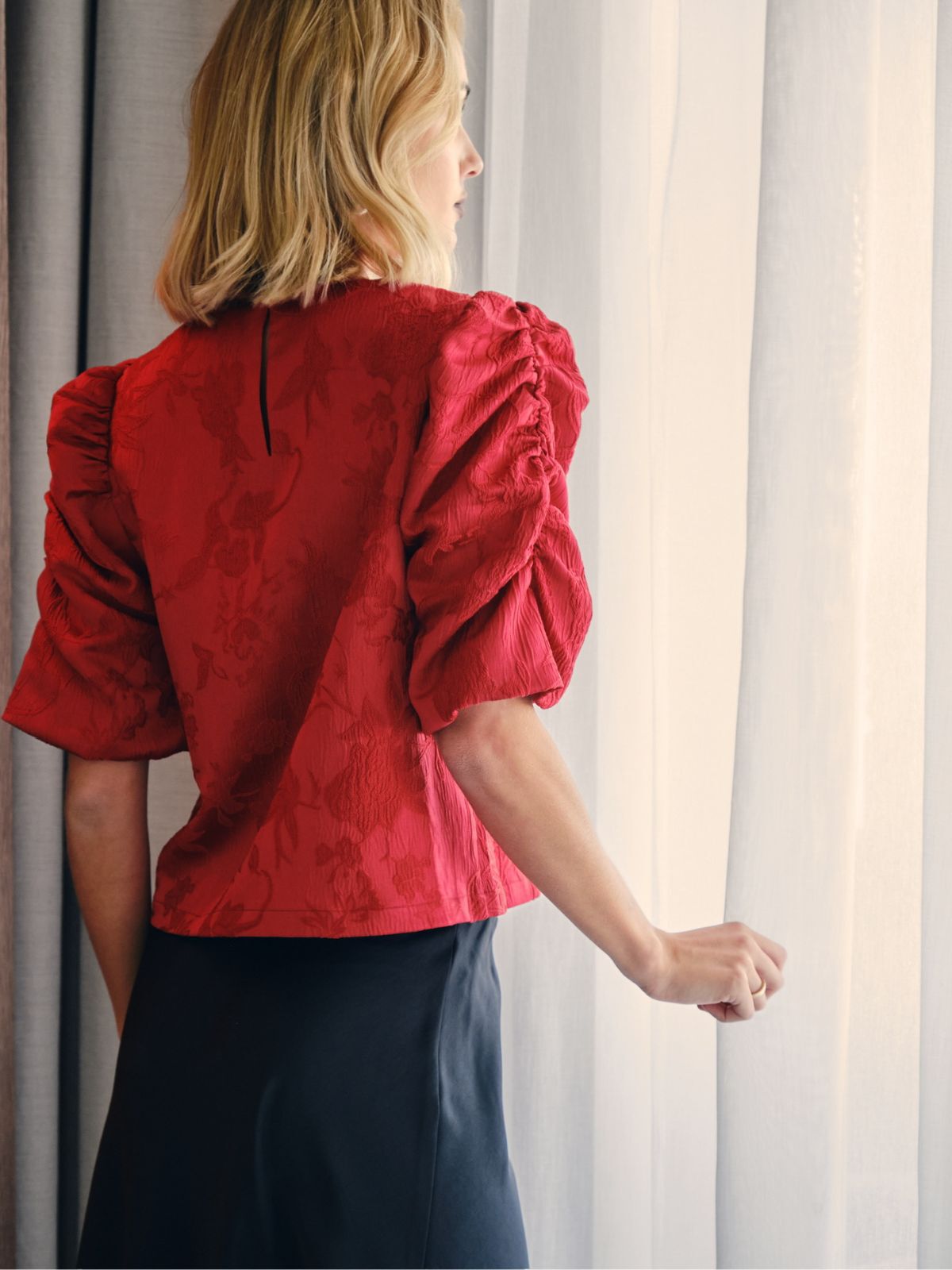 Joba jacquard blouse