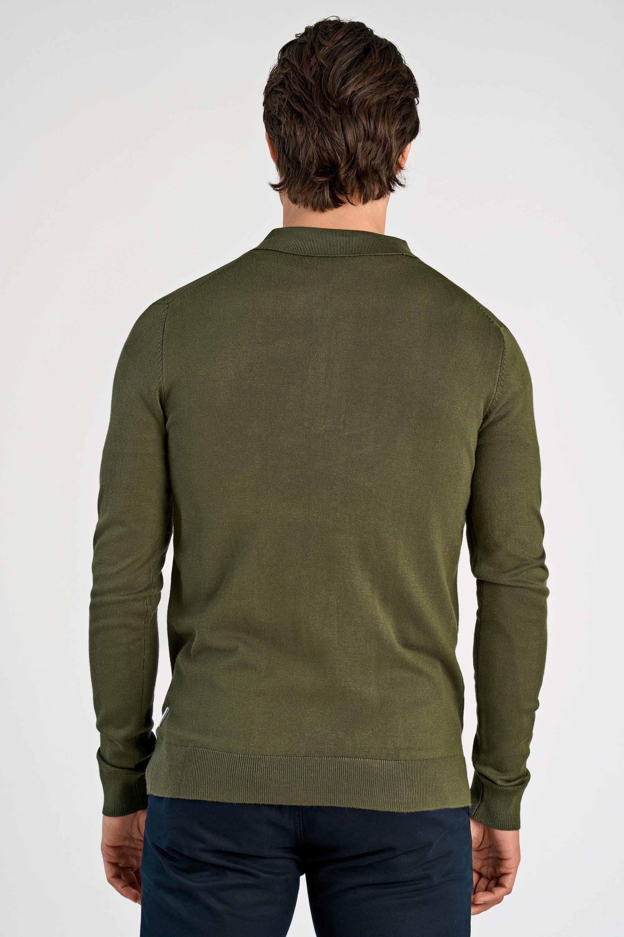 Ecovero L/S zip polo