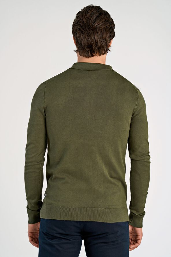 Ecovero L/S zip polo