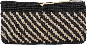 MIMOSE - CLUTCH - BRAIDED RAFFIA - H13 X W25 X D5 CM