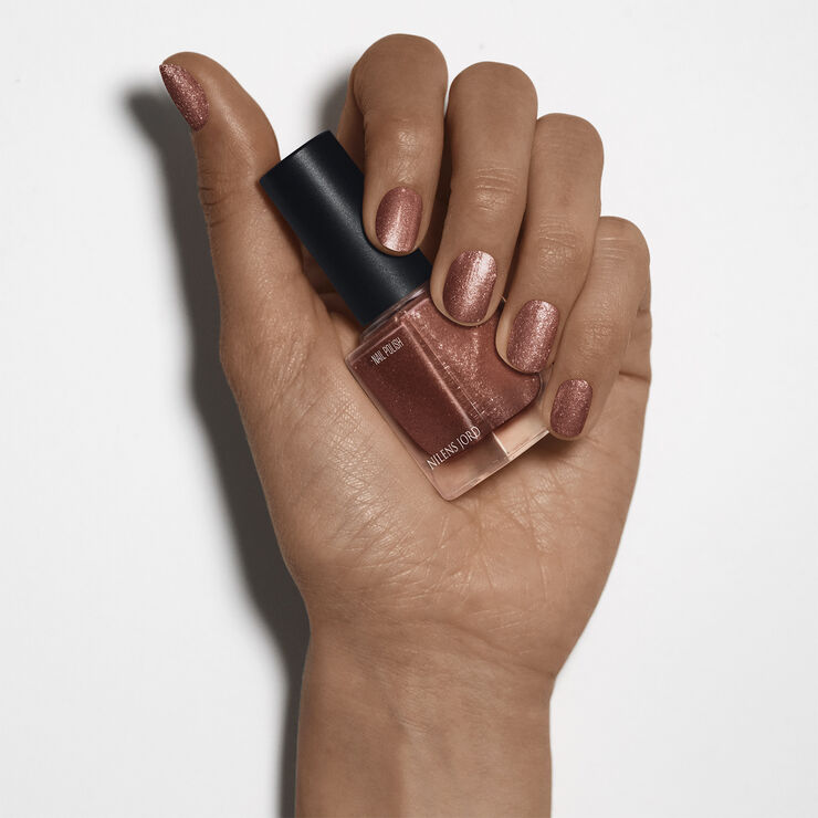 Nail Polish Copper Glitter