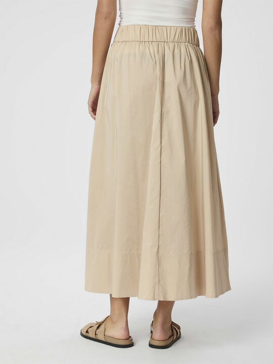 Yara Long Poplin Skirt