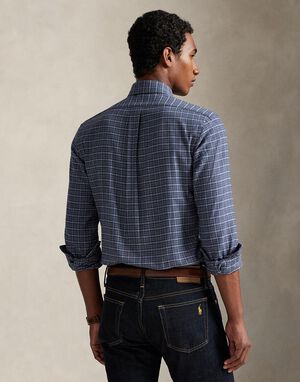 Custom Fit Plaid Performance Twill Shirt