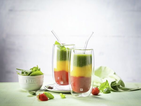 Sorrento Sugerør med knæk i glas, klar