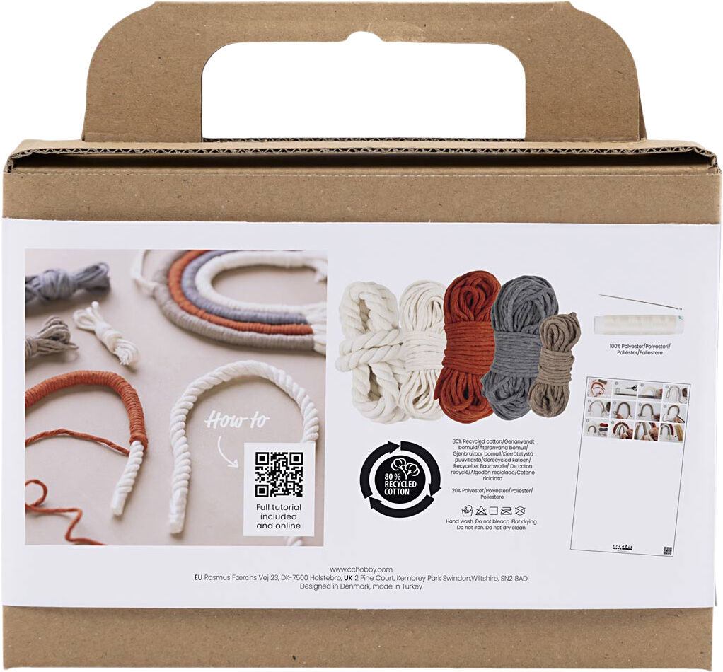 Mini DIY Kit Macram&eacute;, Regnbue