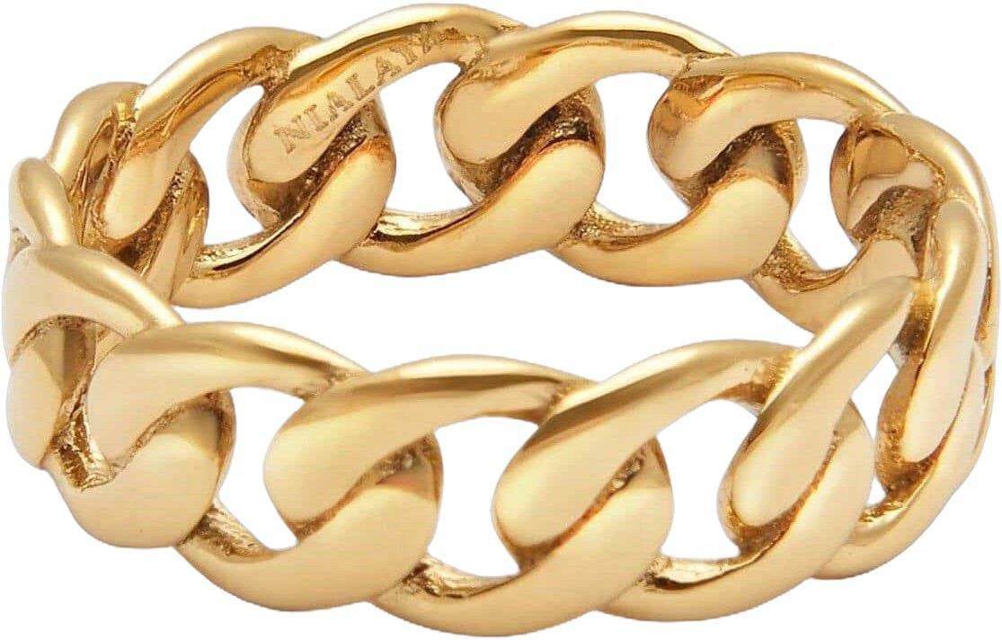 Chain Ring in Gold
