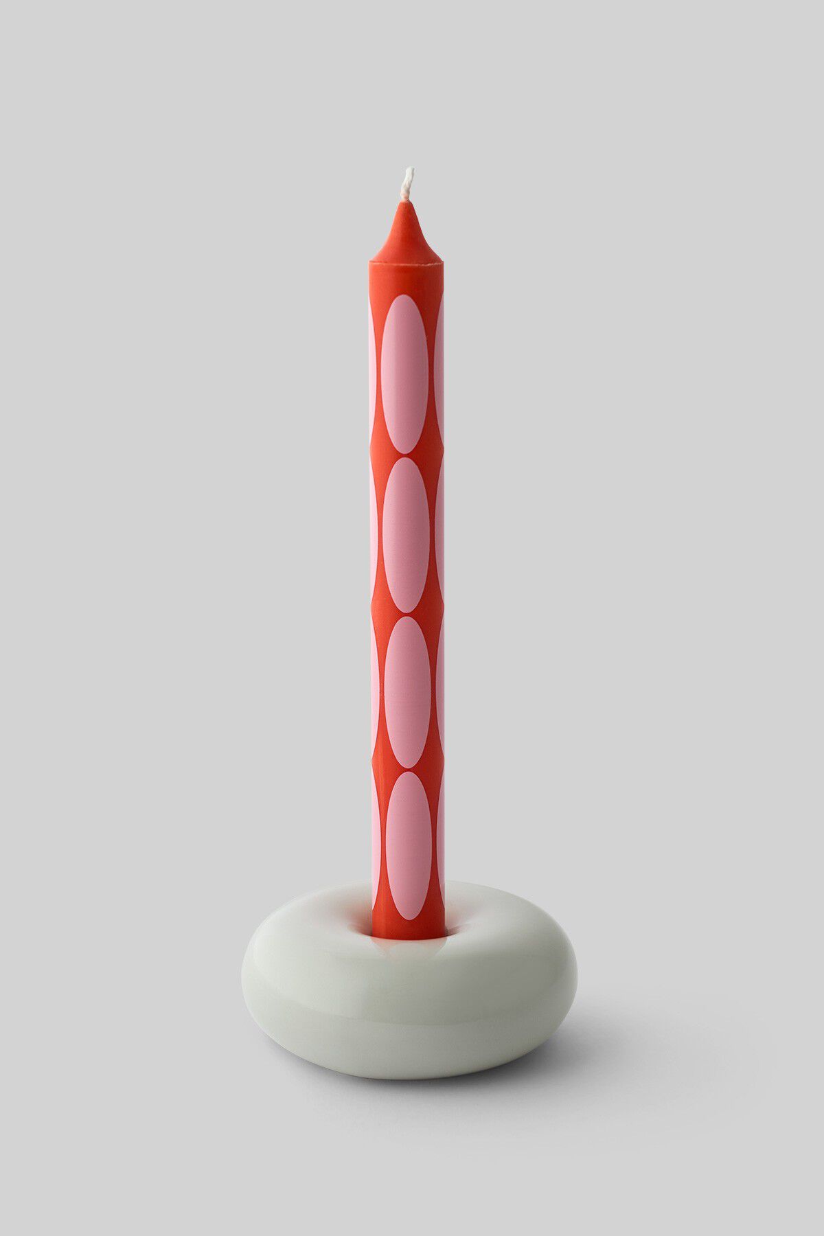BOB CANDLE HOLDER, SMALL, LIGHT GRE