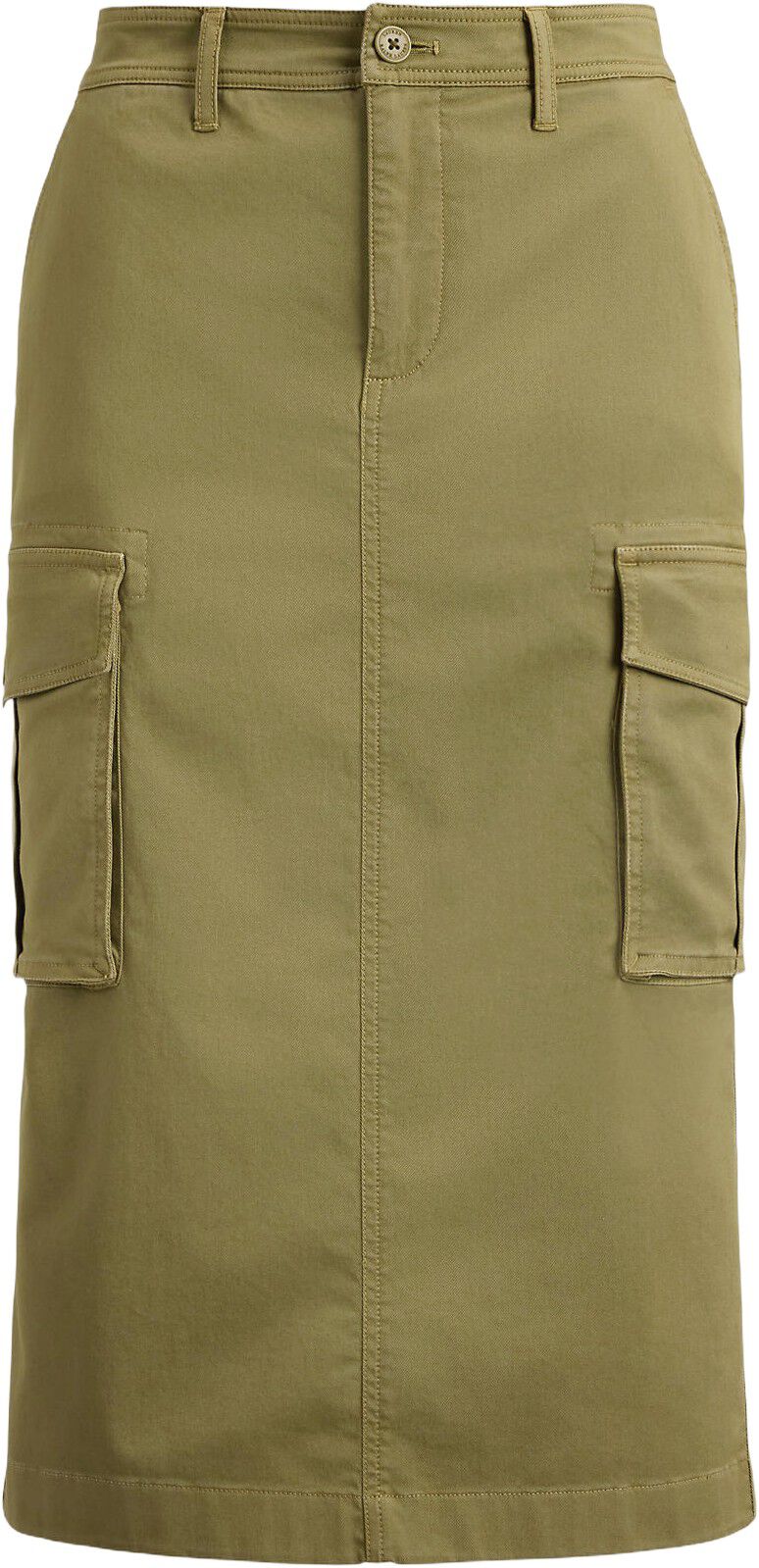 Stretch Chino Cargo Pencil Skirt
