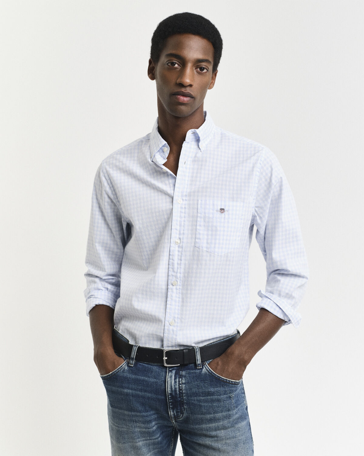 REG CLASSIC POPLIN GINGHAM SHIRT