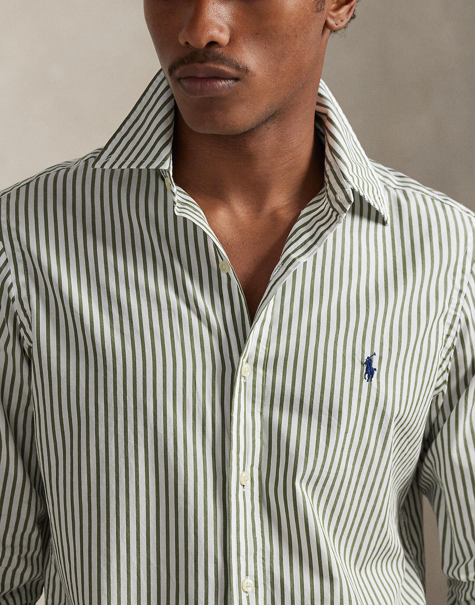 Custom Fit Striped Broadcloth Shirt