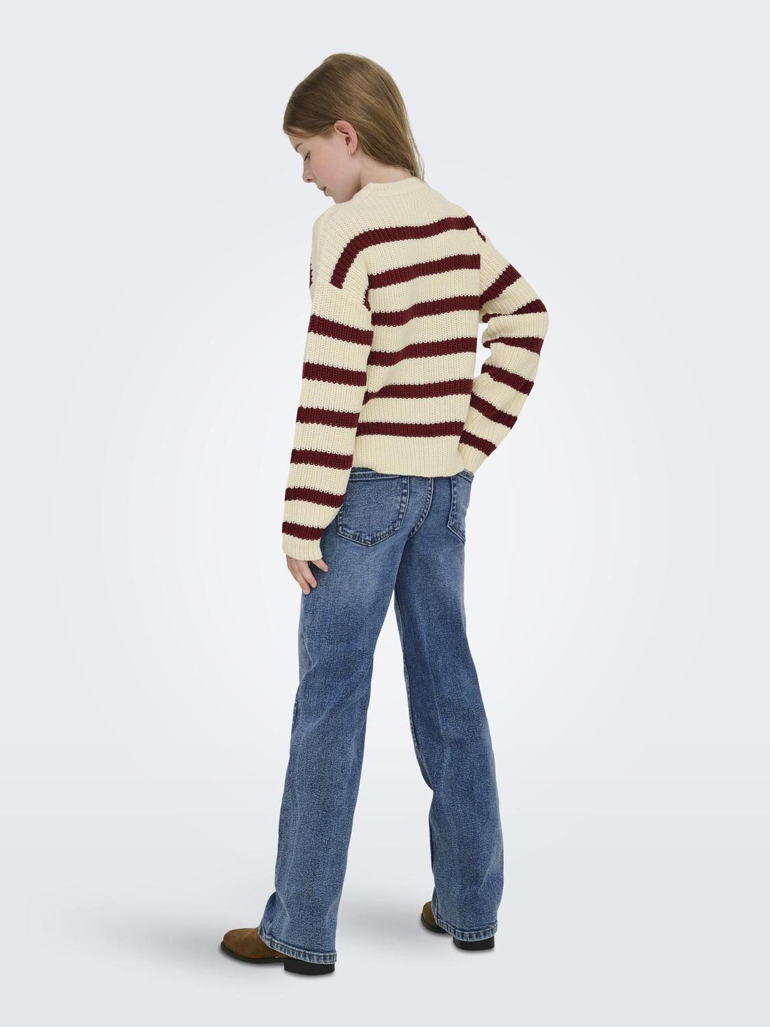 KOGJUSTY L/S STRIPE PULLOVER KNT NO