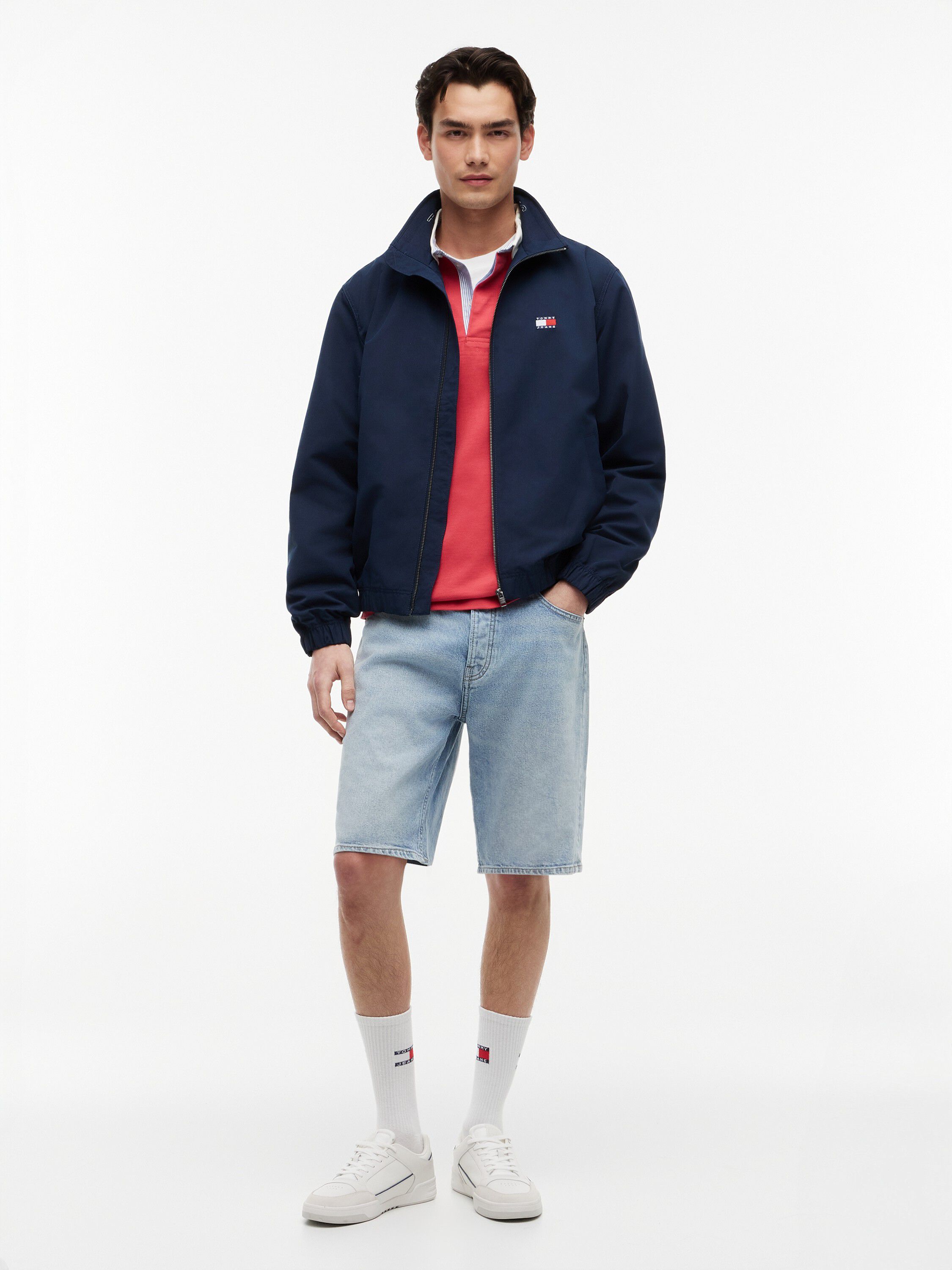 Collar Logo Water Repellent Zip-Thru Jacket