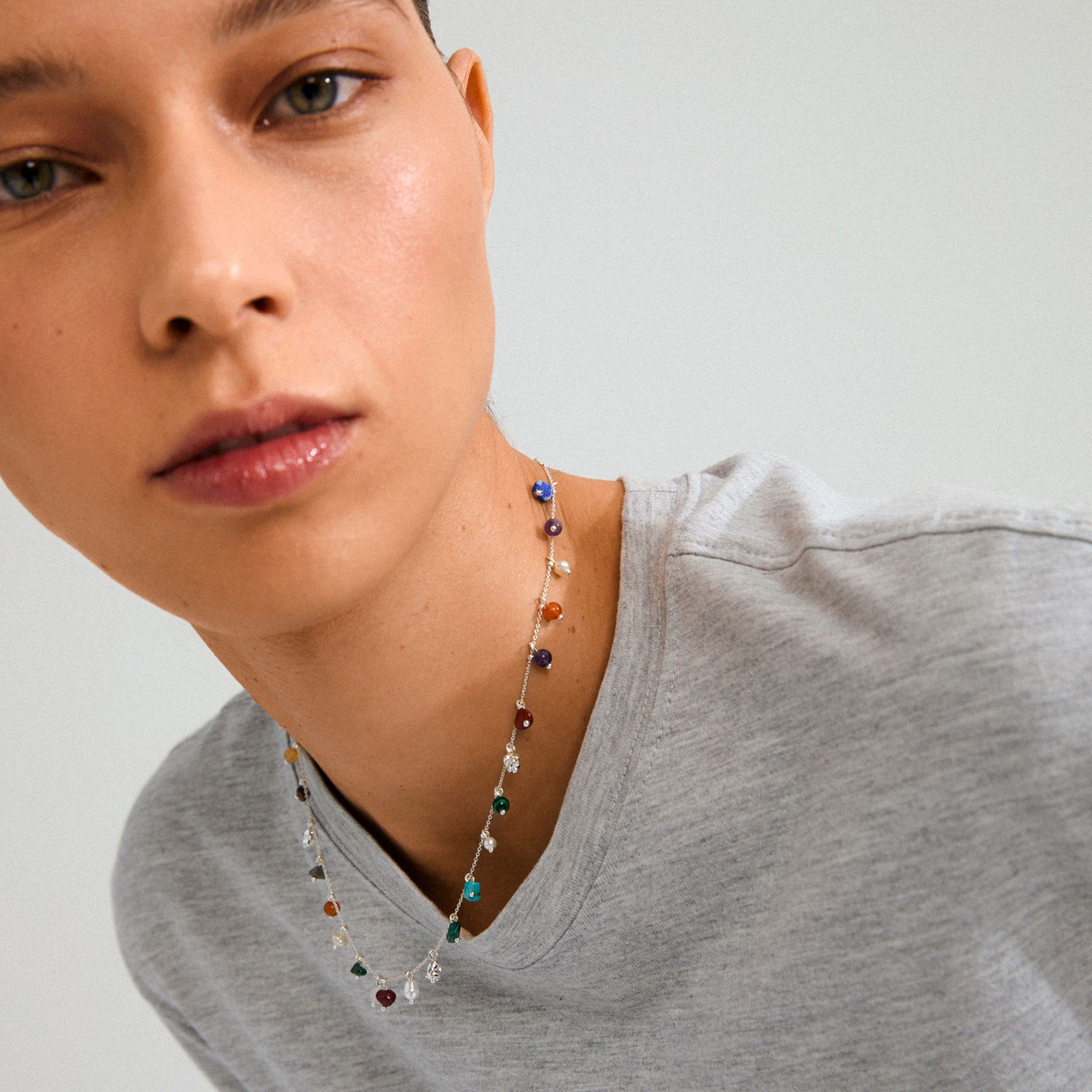 BETWEEN necklace silver-plated