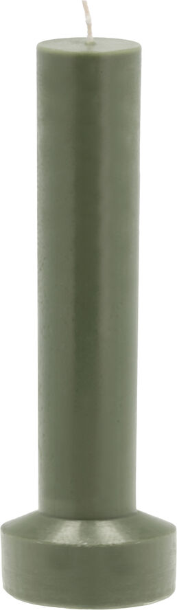 Kubbelys Styles D8 x 23 cm Dark Green Parafin/Stearin