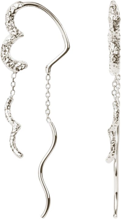 Wavy Sparkly Heart Earlines