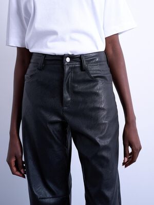 TSCICELY FAKE LEATHER TROUSERS WVN