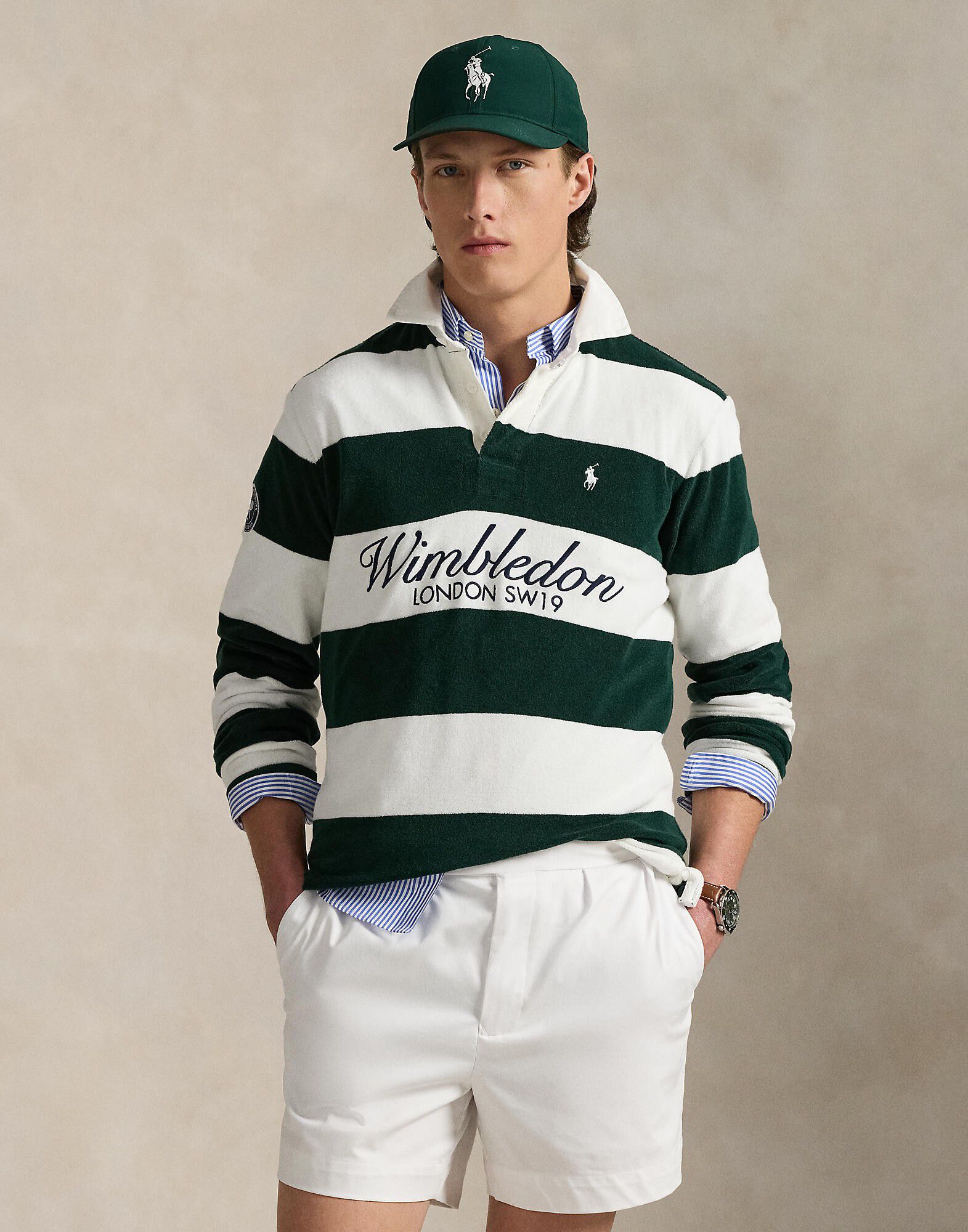 Wimbledon Classic Fit Terry Rugby Shirt