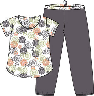 Bamboo Short-sleeve PJ with pirate pants