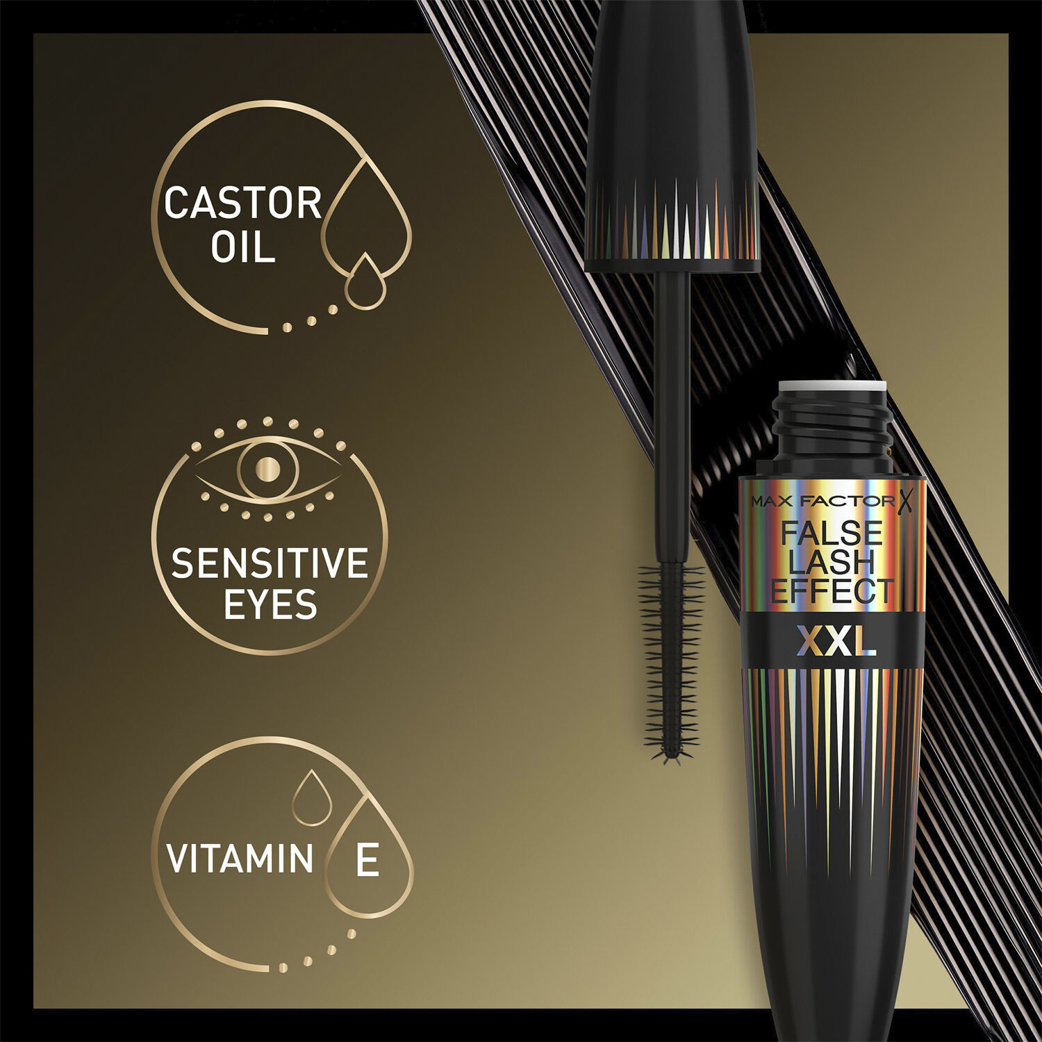 Max Factor False Lash Effect XXL Mascara, 001 Black, 12ml