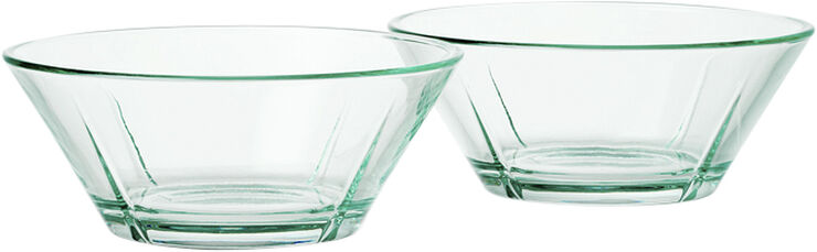 GC Glasskål Ø15 cm recycled glas tone 2 stk.